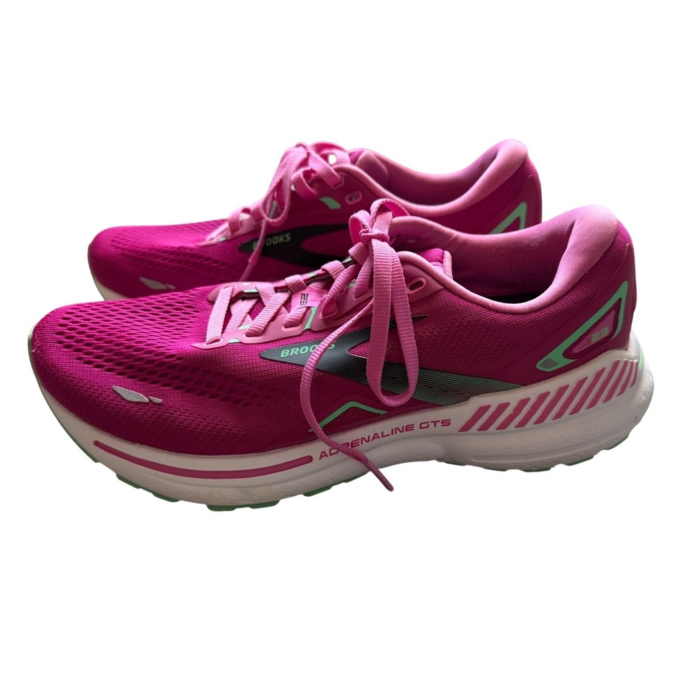 Brooks Adrenaline GTS 23 Women's Running Shoes Fuchsia Pink Comfort Size 9